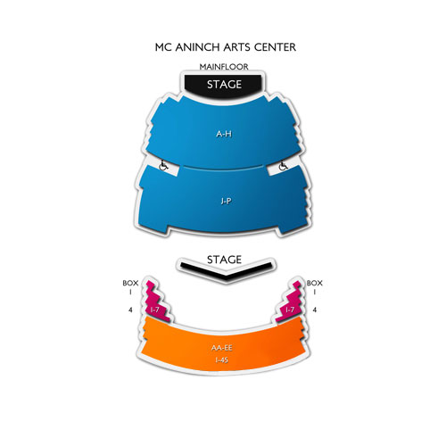 Belushi Performance Hall Venue Map
