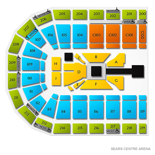 Sears Center Seating Chart
