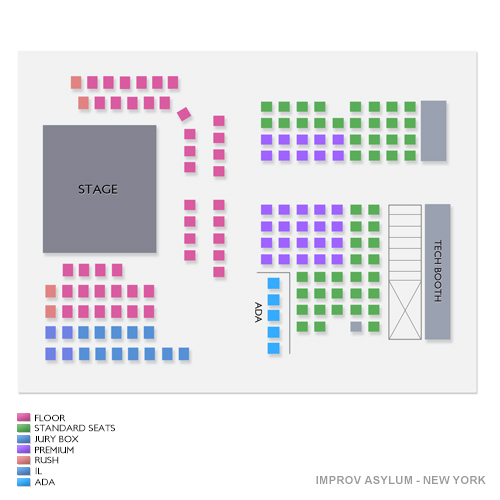 Improv Asylum - New York Venue Map