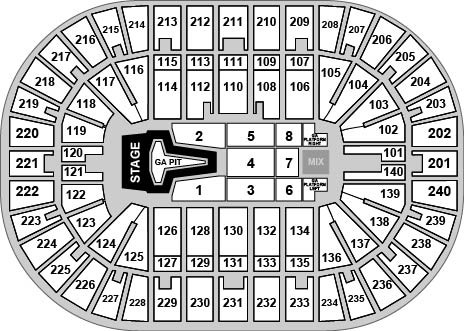 Heritage Bank Center Venue Map