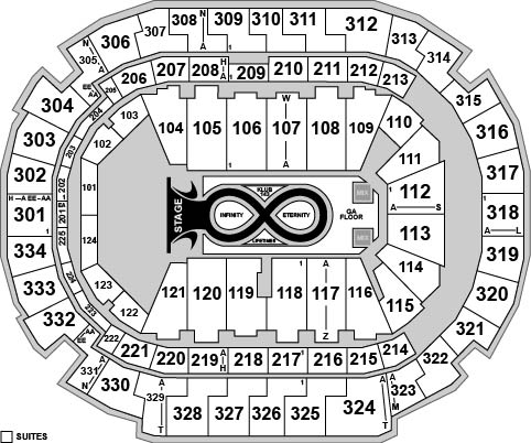 American Airlines Center - TX Venue Map