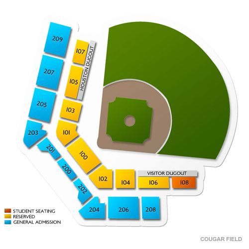 Cougar Field at Schroeder Park Venue Map