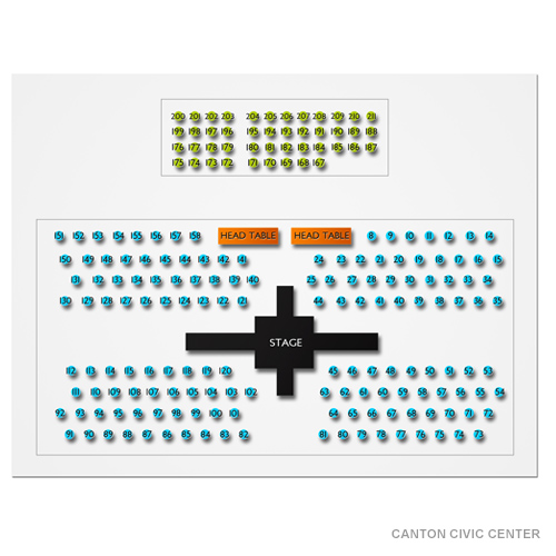 Canton Civic Center Venue Map