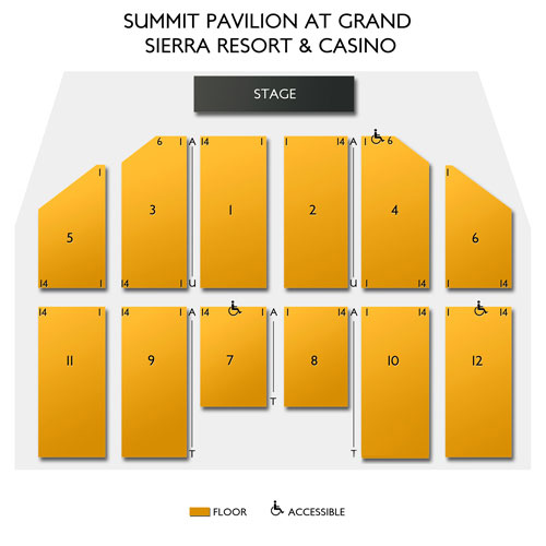 Grand Sierra Theatre Venue Map