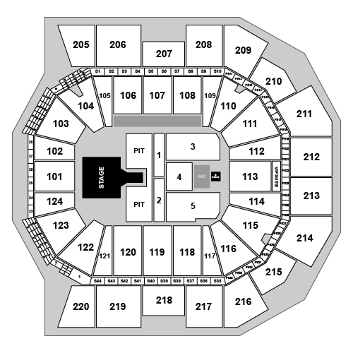 Moody Center ATX Venue Map