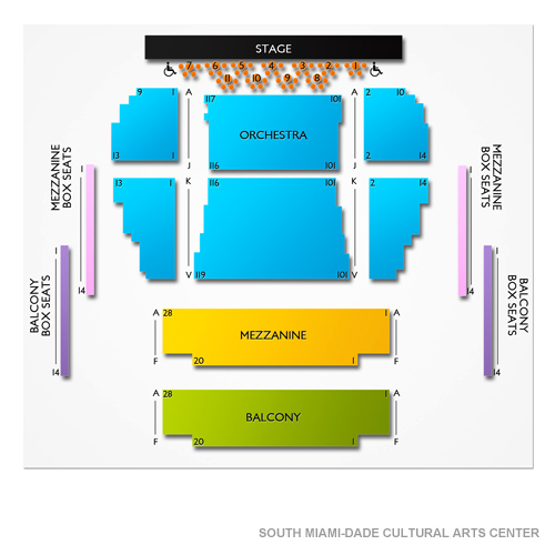 Dennis C Moss Cultural Arts Center Venue Map