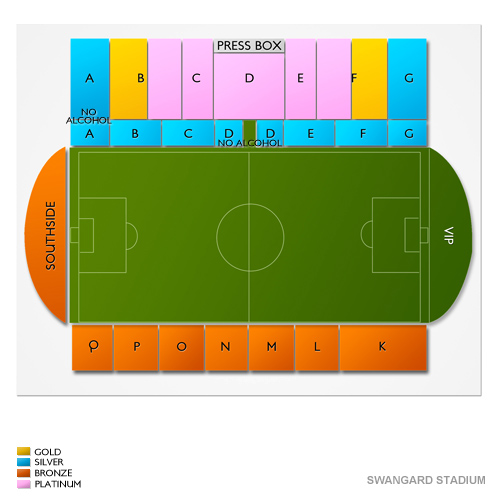 Swangard Stadium Venue Map