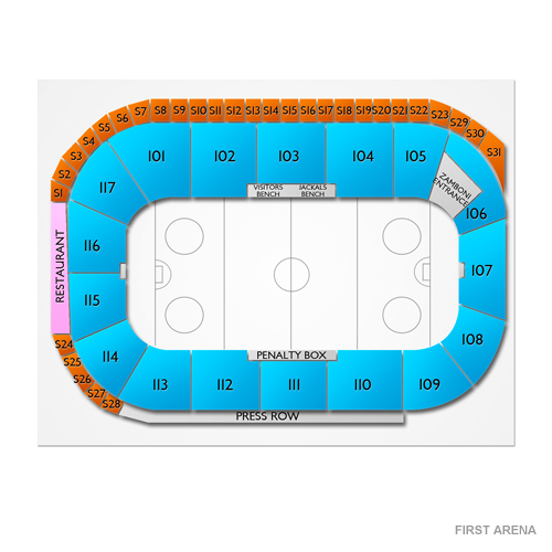 First Arena Seating Chart