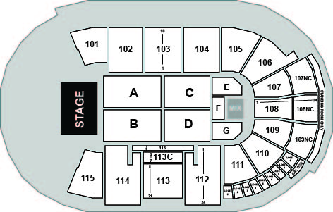 Fishers Event Center Venue Map
