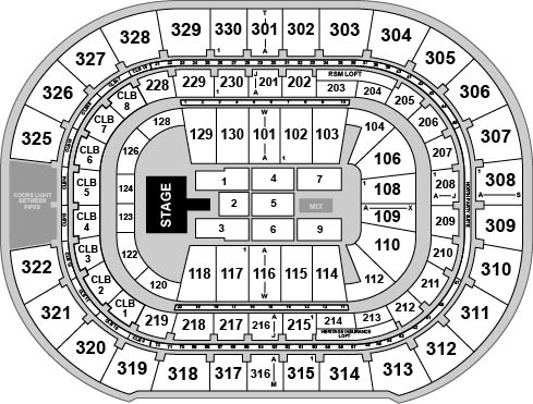 Amalie Arena Venue Map