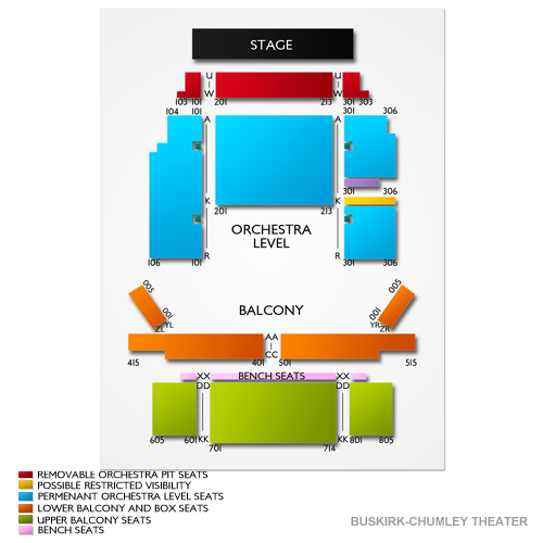 Buskirk Chumley Theater Seating Chart