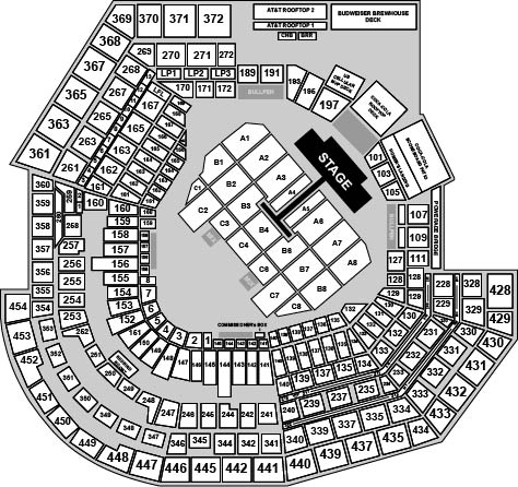 Busch Stadium Venue Map