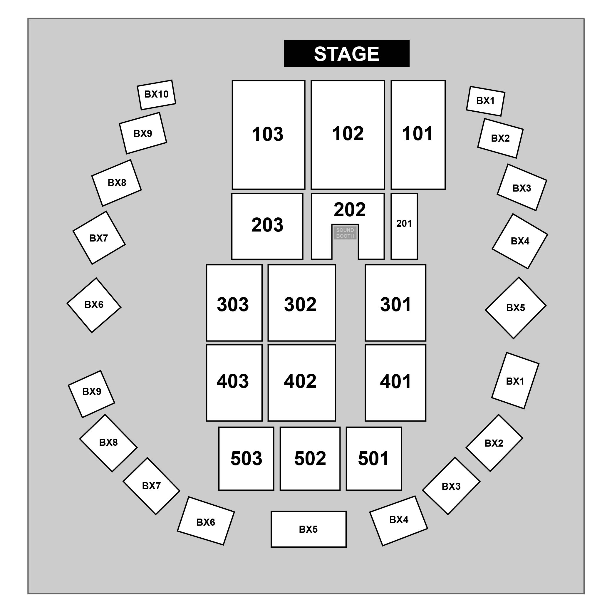 The Hall at Live Casino and Hotel - Hanover Venue Map