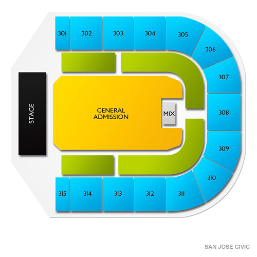 San Jose Civic Venue Map