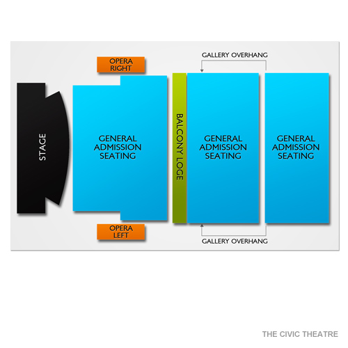 The Civic Theatre Venue Map