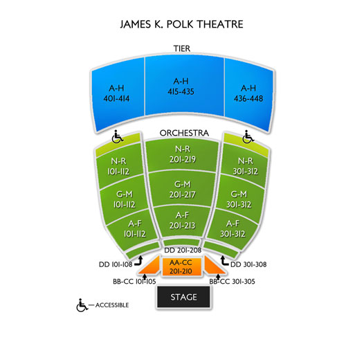 James K Polk Theater Nashville Seating Chart