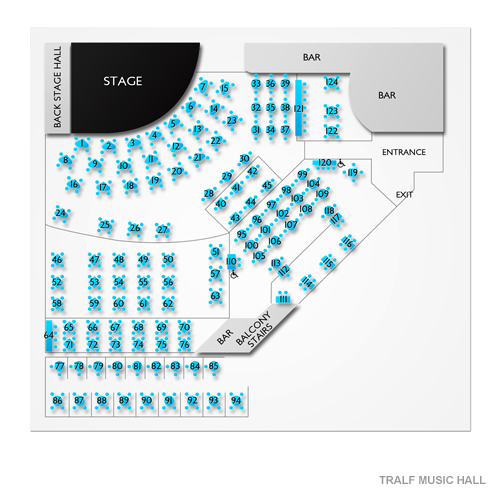 Tralf Music Hall Seating Chart