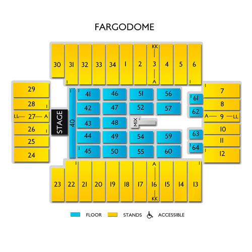 Fargodome Seating Chart Concert