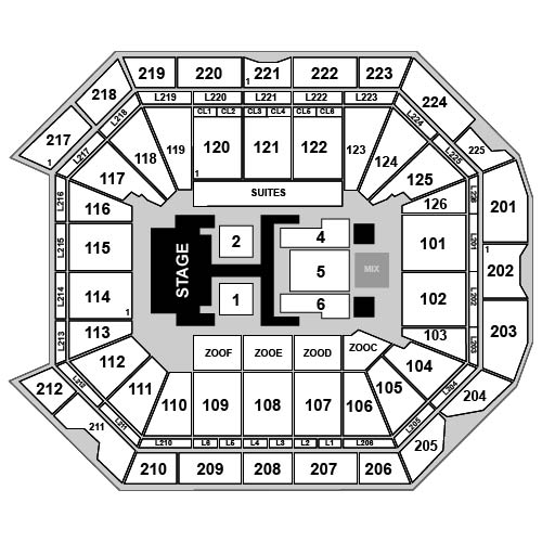 Petersen Events Center Venue Map