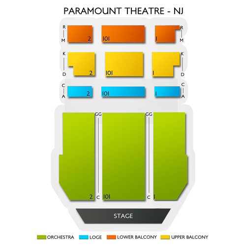Paramount Theater Asbury Park Seating Chart