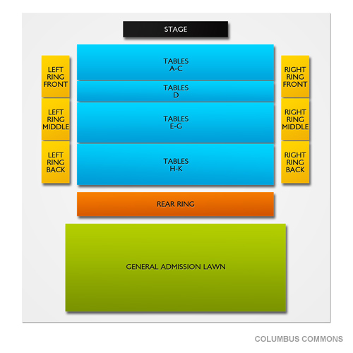 Columbus Commons Venue Map