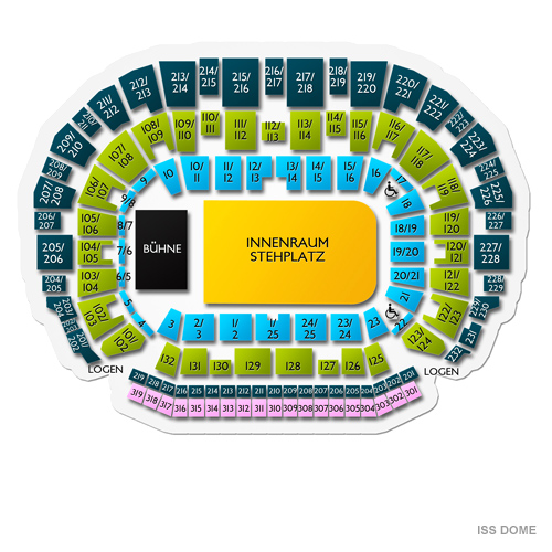 ISS Dome Venue Map