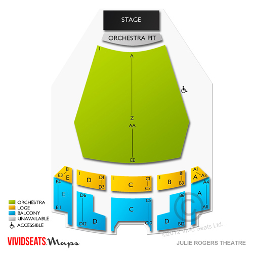 Julie Rogers Theatre Seating Chart | Vivid Seats