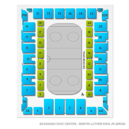 Savannah Civic Center Seating Chart Hockey
