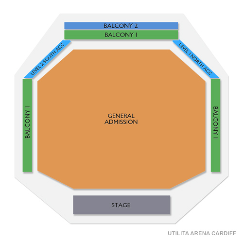 Utilita Arena Cardiff Venue Map