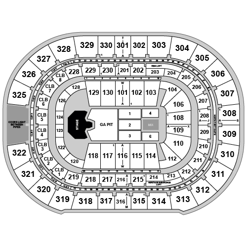 Amalie Arena Venue Map