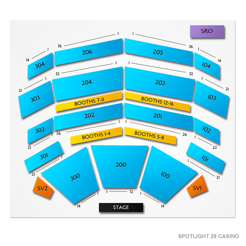 Spotlight 29 Casino Concert Seating Chart