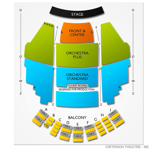 Criterion OKC Seating Chart