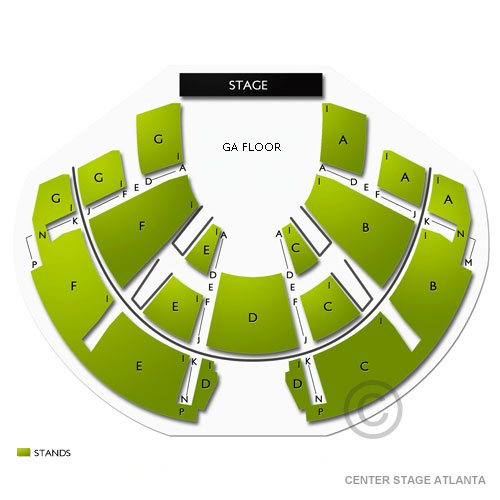 Center Stage Atlanta Seating Chart | Vivid Seats