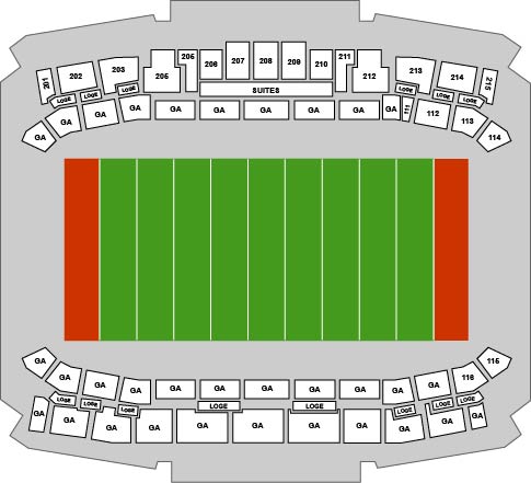 Bain Schaeffer Buffalo Stadium Venue Map