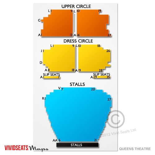 Queens Theatre Seating Chart | Vivid Seats