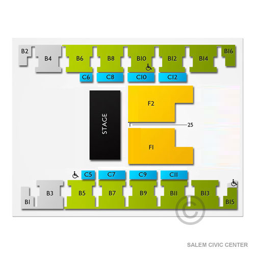 Salem Civic Center Venue Map