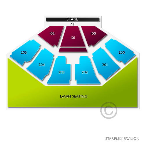 Gexa Energy Pavilion In Dallas Tx Seating Chart