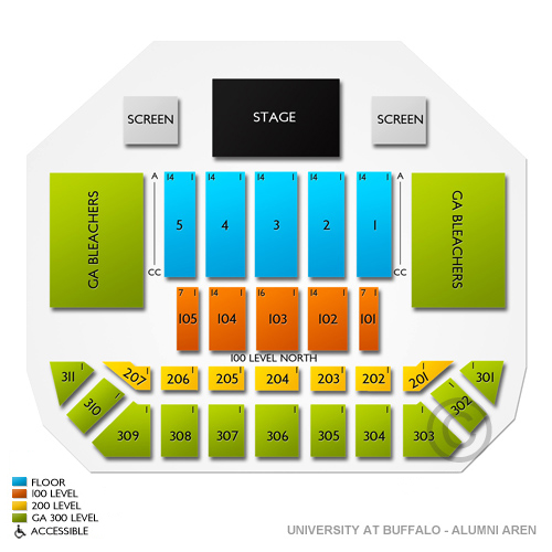 University At Buffalo Alumni Arena Seating Chart
