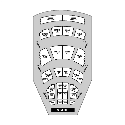 Long Center for the Performing Arts Venue Map