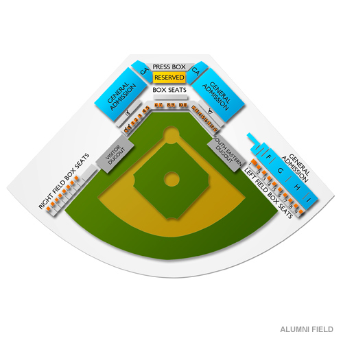 Pat Kenelly Diamond at Alumni Field Venue Map