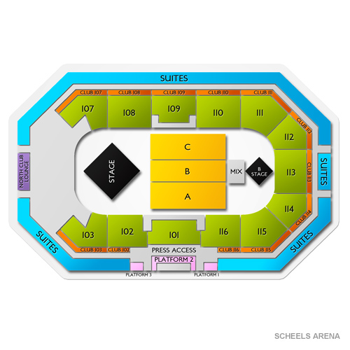 Scheels Arena Seating Chart